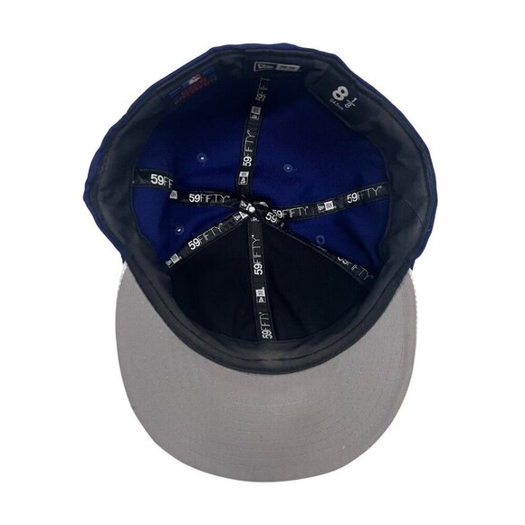 MLB Los Angeles LA Dodgers Baseball 59FIFTY Mens Fitted Hat Cap 8 1/8 64.5 cm - Picture 8 of 11